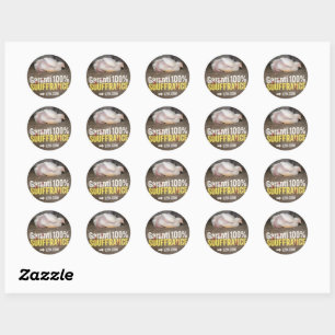 Sticker Rond Garanti 100% souffrance Militants de L214