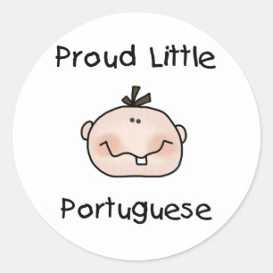 Sticker Rond Garçon Fier Petit Portugais