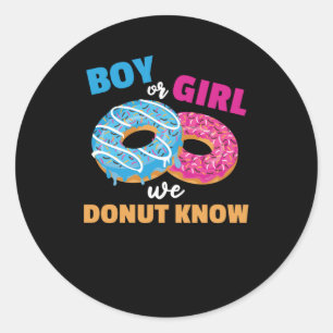 Sticker Rond Garçon Ou Fille que nous ne connaissions pas Joli