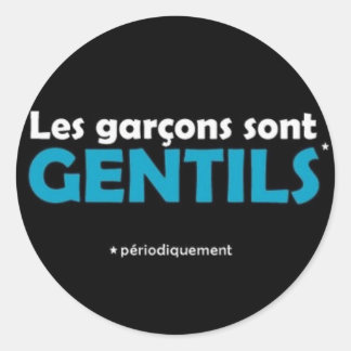 Sticker Rond Garcons