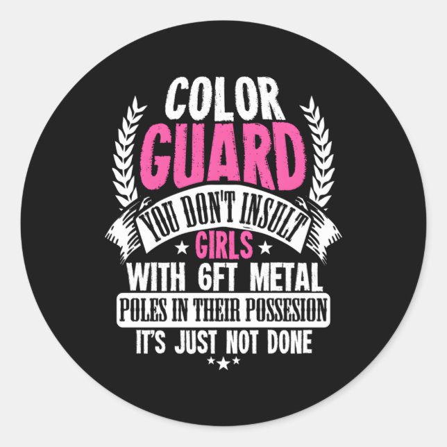 Sticker Rond Garde-Couleur Pour Un Garde-Couleur (Devant)