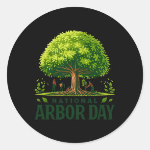 Sticker Rond Garde D'Arbor National Pour Une Bonne Journée D'Ar
