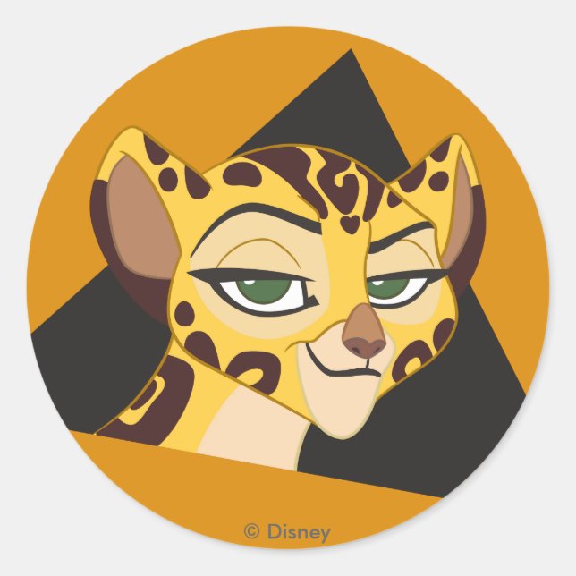 Sticker Rond Garde-lions | Fuli Character Art (Devant)