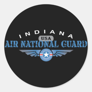 Sticker Rond Garde nationale aérienne de l'Indiana