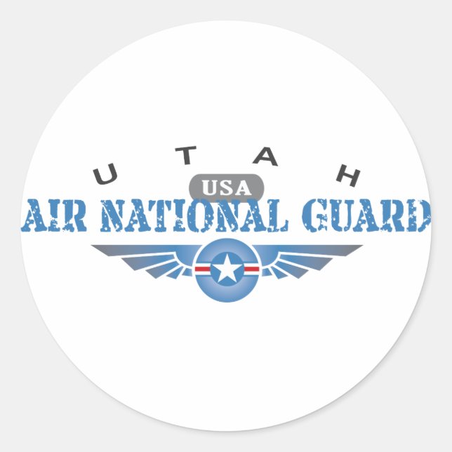 Sticker Rond Garde nationale aérienne de l'Utah (Devant)