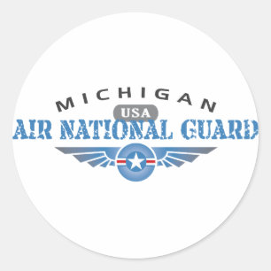 Sticker Rond Garde nationale aérienne du Michigan