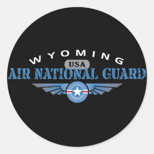 Sticker Rond Garde nationale d'air du Wyoming