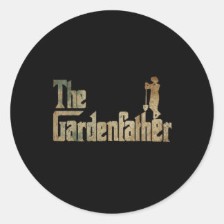 Sticker Rond Gardener Le Gardenfather Jardinage Plante Lover Vi