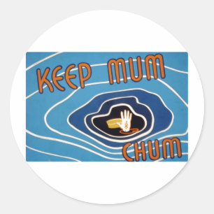 Sticker Rond Garder la mère