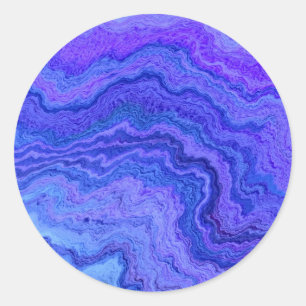 Sticker Rond garder le bleu calme