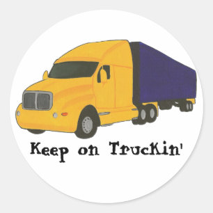 Sticker Rond Garder sur Truckin', camion sur Affirmation autoco