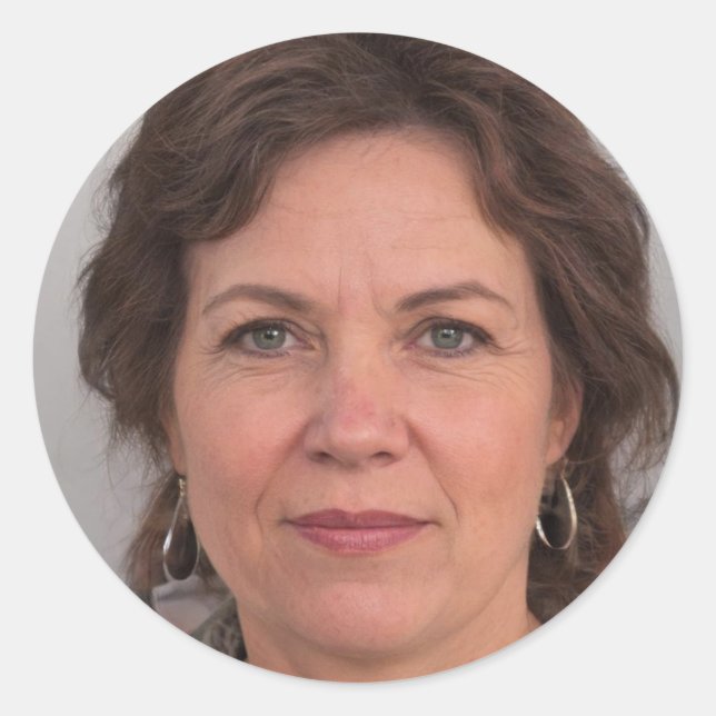 Sticker Rond Gardez-le amusant (Devant)