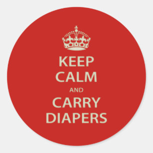 Sticker Rond Gardez le calme et portez des plongeurs