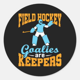 Sticker Rond Gardien de but de hockey sur gazon Gardien de but