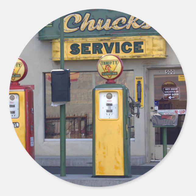 Sticker Rond Gare ancienne (Devant)