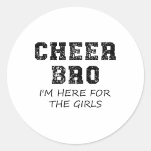 Sticker Rond Gars d'applaudissement Frère drôle Supporter de ch