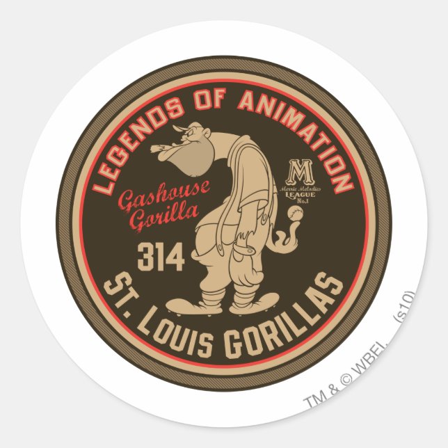 Sticker Rond Gashouse Gorillas - Logo Feat. Pichet (Devant)