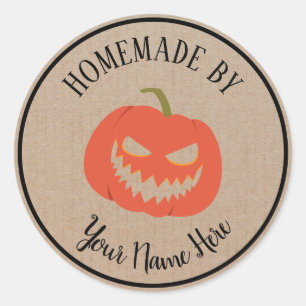 Sticker Rond Gâteau De Cookie Halloween Fait Maison Par L'Artis