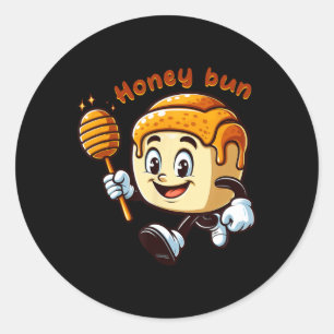 Sticker Rond Gâteau de la Saint-Valentin au miel et à la cannel