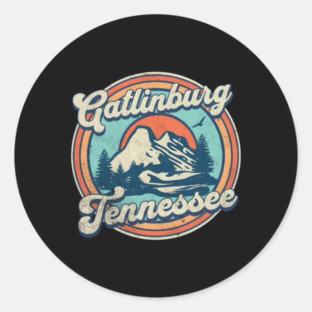 Sticker Rond Gatlinburg (Devant)
