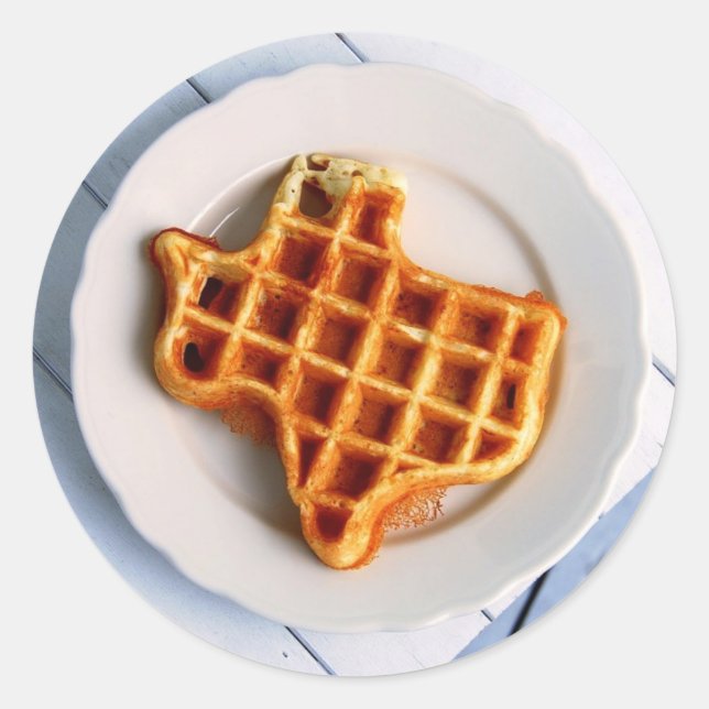 Sticker Rond gaufre texane (Devant)