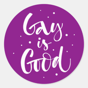 Sticker Rond Gay est bon