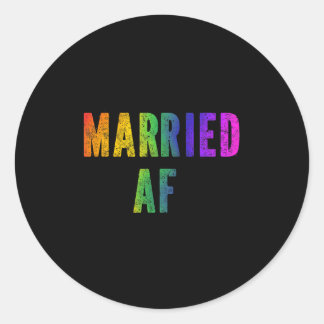 Sticker Rond Gay Lesbian Lgbtq Couples Lgbt Party de mariage Te