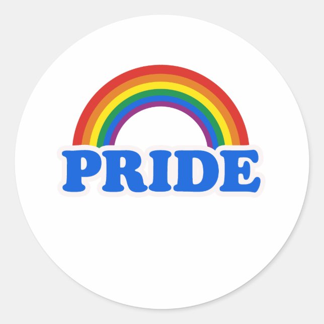 STICKER ROND GAY PRIDE (Devant)