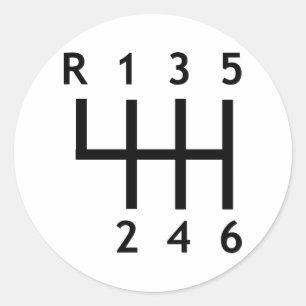 Sticker Rond Gearshift - Course