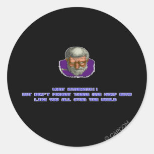 Sticker Rond Geki KO'ed