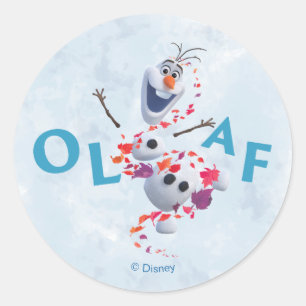Sticker Rond Gelé 2 : Olaf Dans La Brise