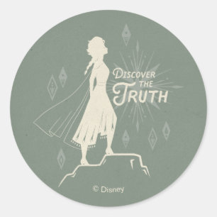 Sticker Rond Gelée 2 : Elsa  Découvrir la vérité