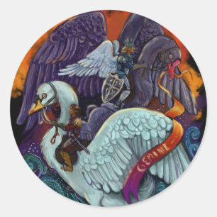 Sticker Rond Gemini~zodiac