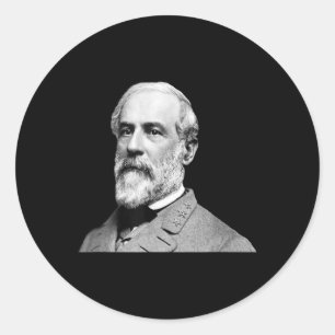 Sticker Rond Général Robert E Lee - Guerre civile