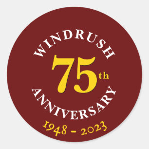Sticker Rond Génération Windrush 75e anniversaire