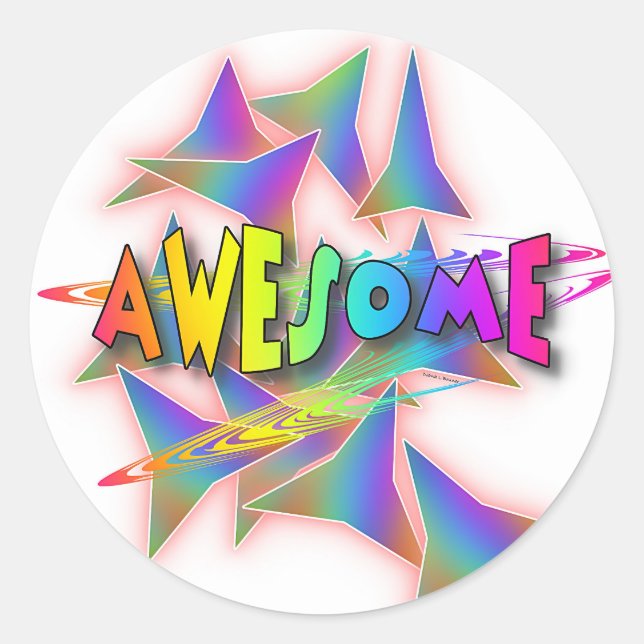 STICKER ROND GÉNIAL ! (Devant)