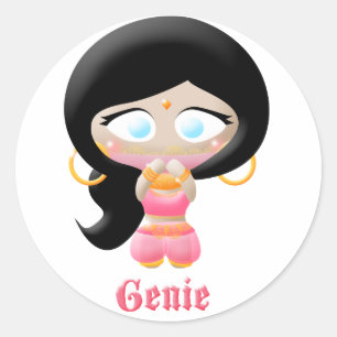 Sticker Rond Génie