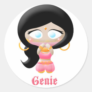 Sticker Rond Genie