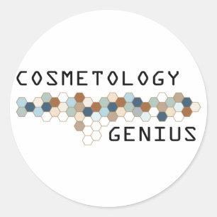 Sticker Rond Génie Cosmetologie