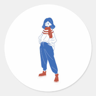 Sticker Rond Genki