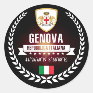 Sticker Rond Genova