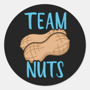 Sticker Rond Genre révéler équipe noix garçon jumelé bébé