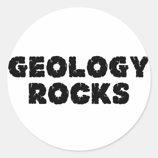 Sticker Rond géologie rocks (Devant)