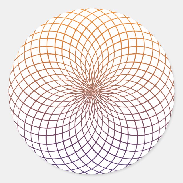 Sticker Rond Géométrie sacrée (Devant)