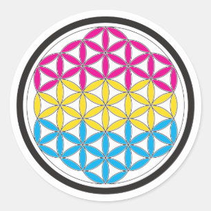 Sticker Rond géométrie sacrée de pan
