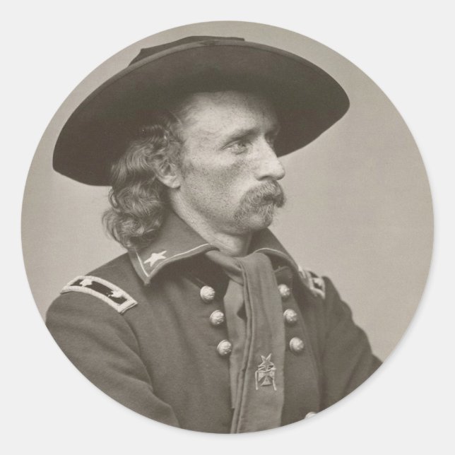 Sticker Rond George Armstrong Custer (Devant)