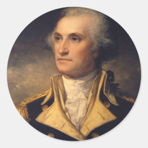 Sticker Rond George Washington