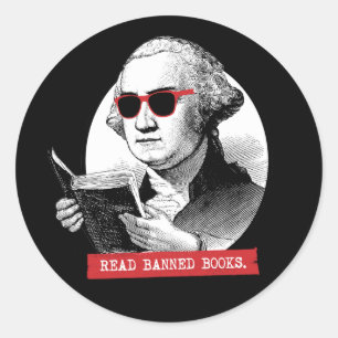 Sticker Rond George Washington Lit Des Livres Interdits
