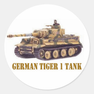 STICKER ROND GERMAN TIGER 1 TANK