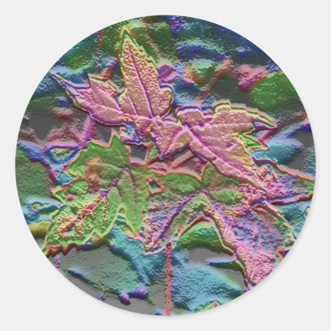 Sticker Rond germe d'érable (Devant)